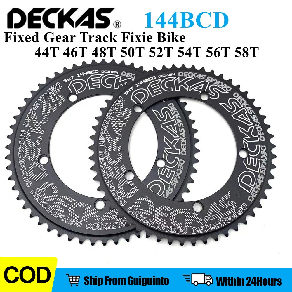 Deckas 144BCD Fixed Gear bicycle Chainring 44T 46T 48T 50T 52T 54T 56T
