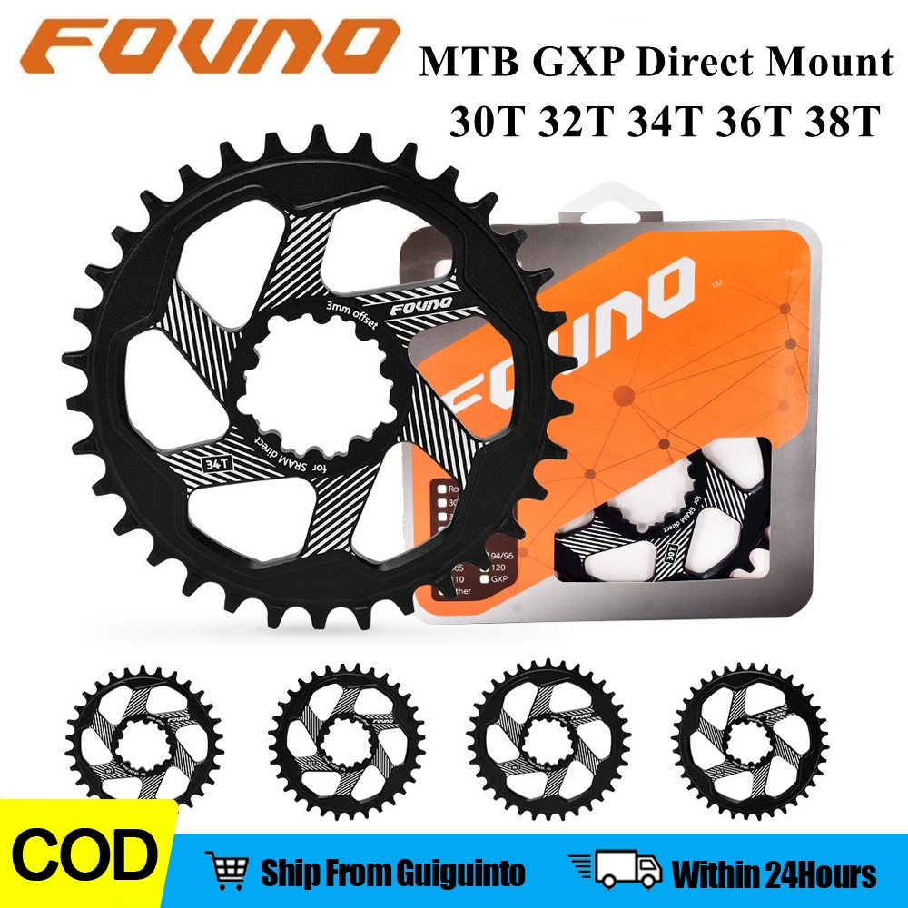 Fovno GXP Bike Chainring MTB Mountain Bike Direct Mount 30T 32T 34T 36T ...