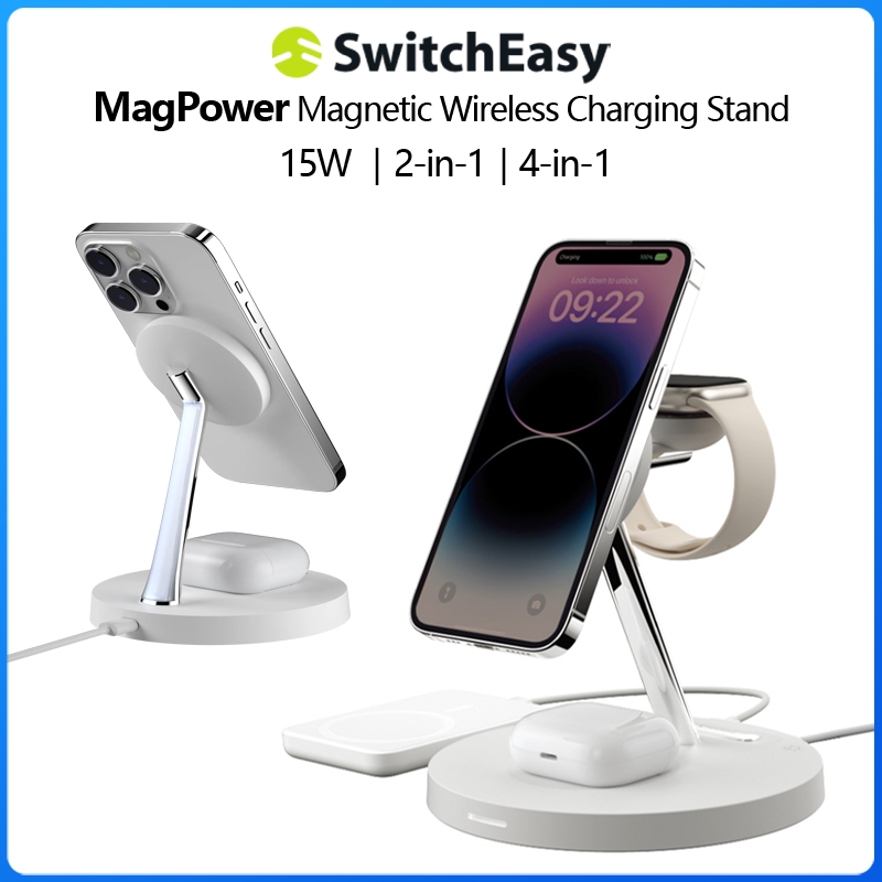 SwitchEasy MagPower 4-in-1& 2-in-1 Magnetic Wireless Charging Stand ...