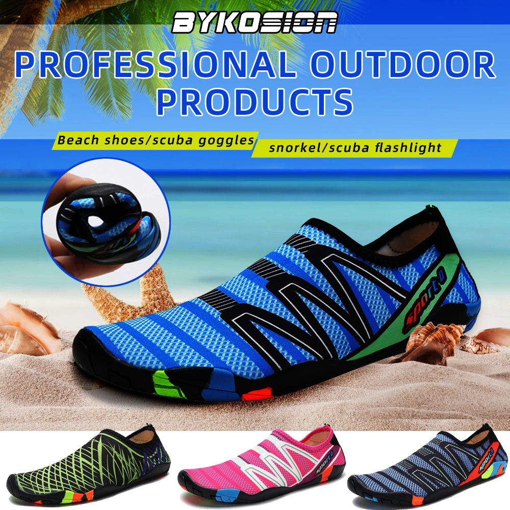 BYKOSION Water Shoes Quick Drying Rubber Unisex Beach For Men And Women ...