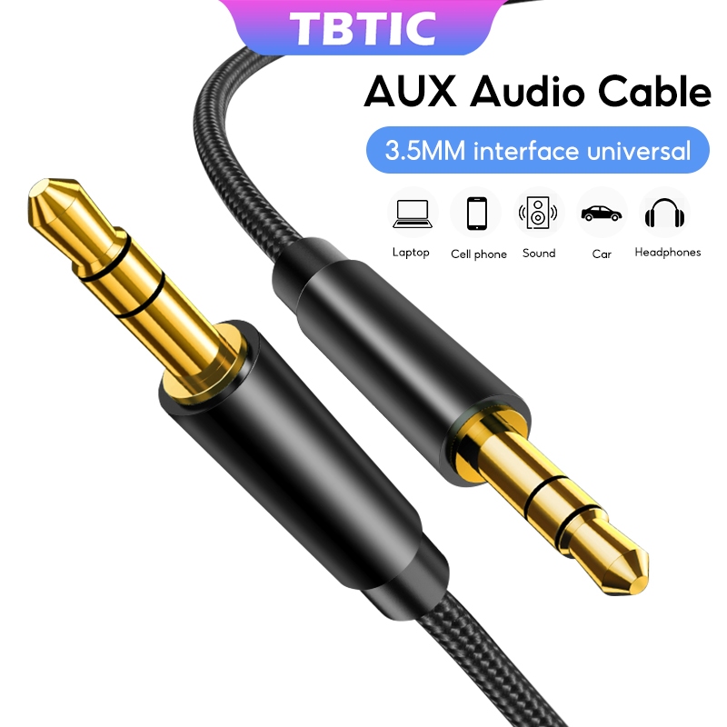 TBTIC 3.5MM Jack Audio Cable Jack 3.5 MM Male To Male Audio Aux Cable ...