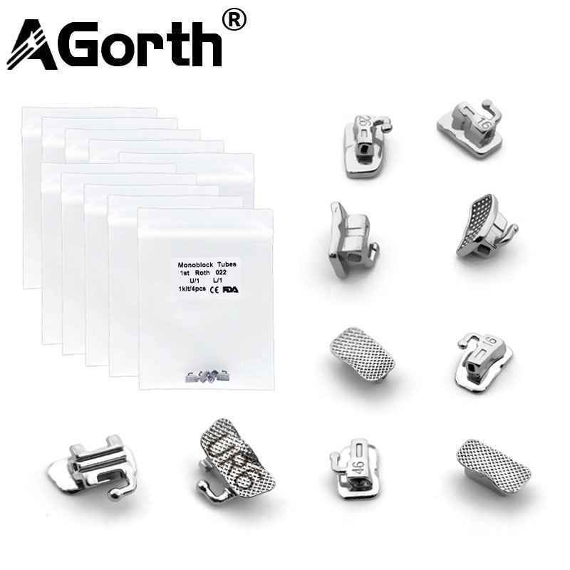 Set Bracket Roth 0.022 Per Ortodonzia 50 Set Ortodontici Per Primo Molare - Monoblocco Roth, Tubo Buccale 0.022, Per Dentisti E Studi Odontoiatrici Bracket Molare Roth - Foto 10