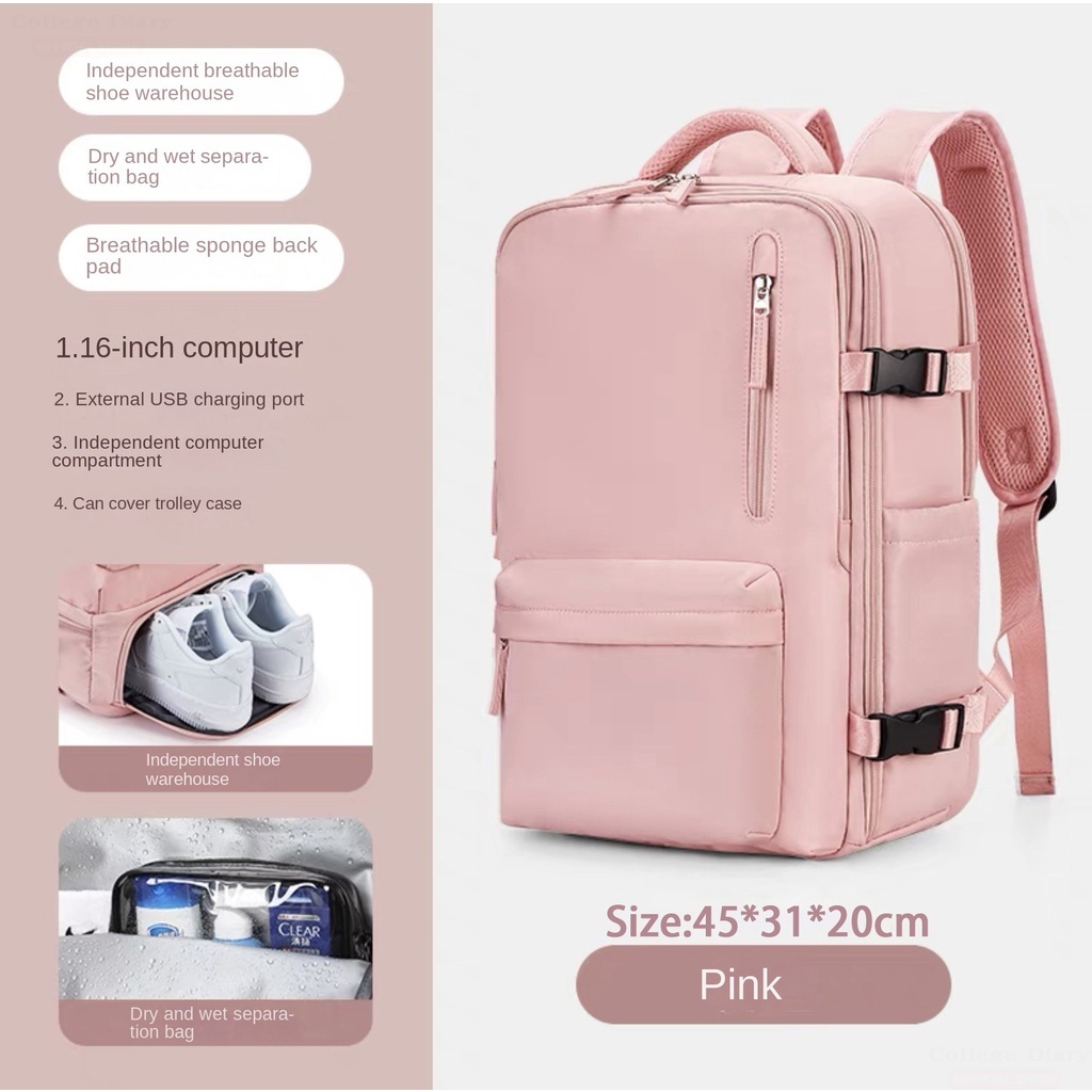 Backpack with shoe compartment philippines on sale