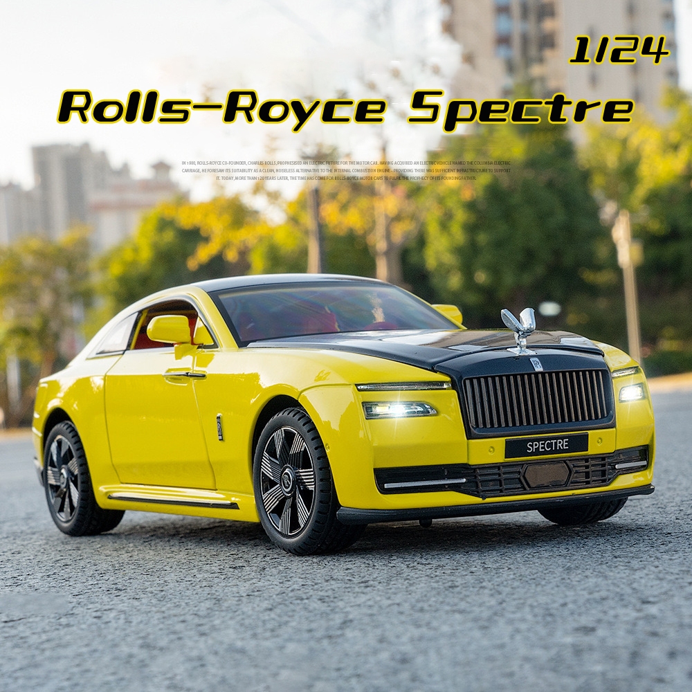 1:24 Scale Rolls Royce Spectre Alloy Car Model Diecast Car Sound Light ...