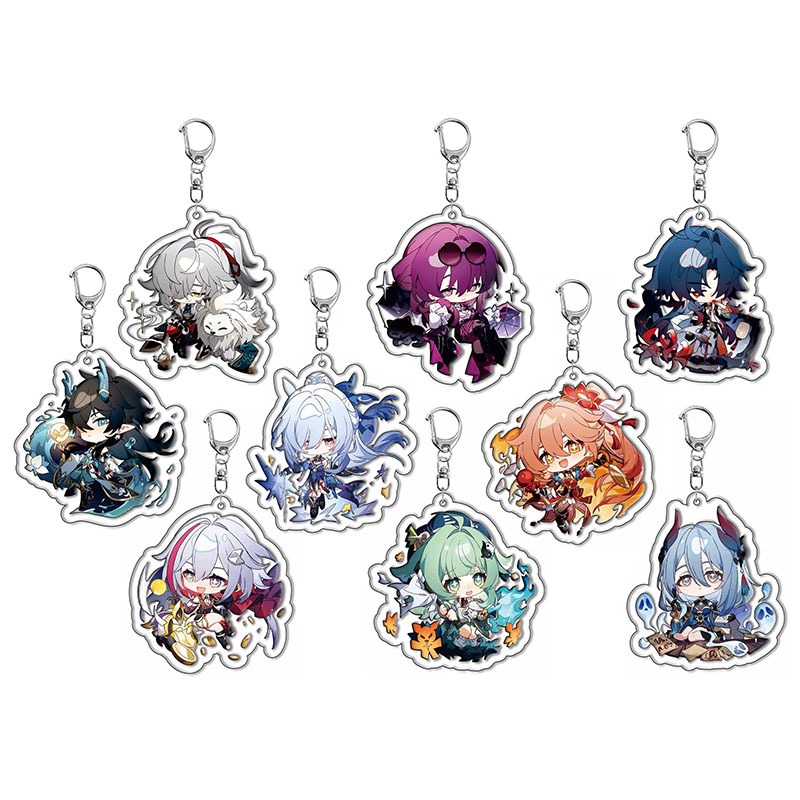 Honkai: Star Rail keychain Huohuo hanya jingliu cute version acrylic ...