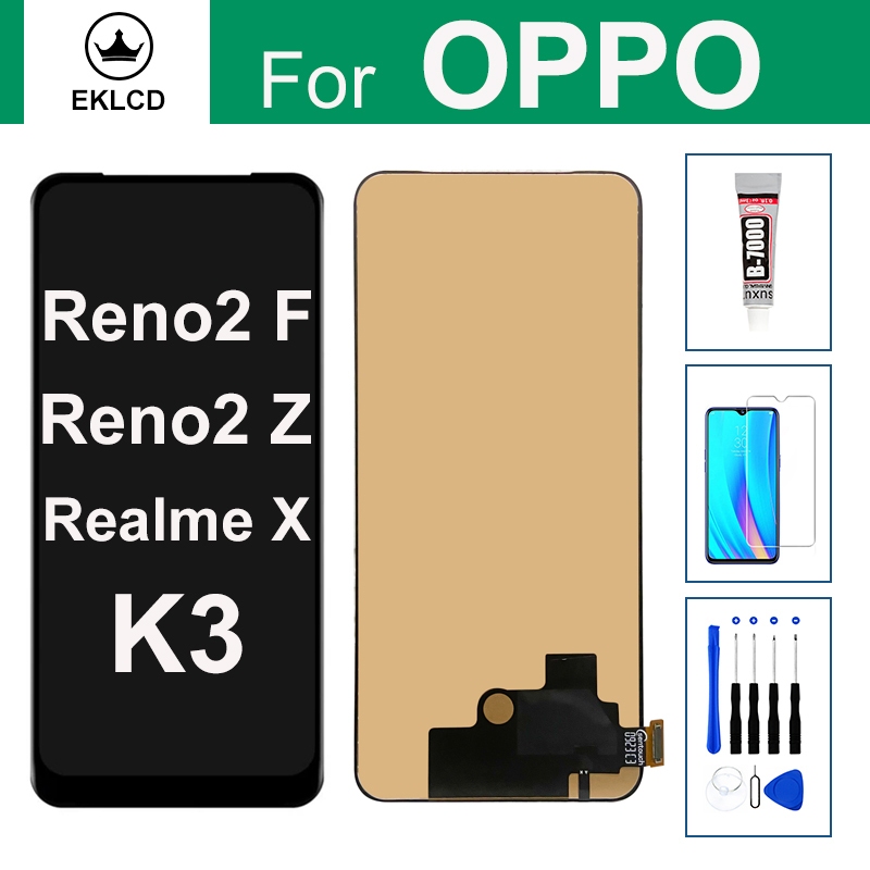 LCD For OPPO Reno2 F Reno 2 Z 2F Realme X K3 CPH1989 Display Touch ...