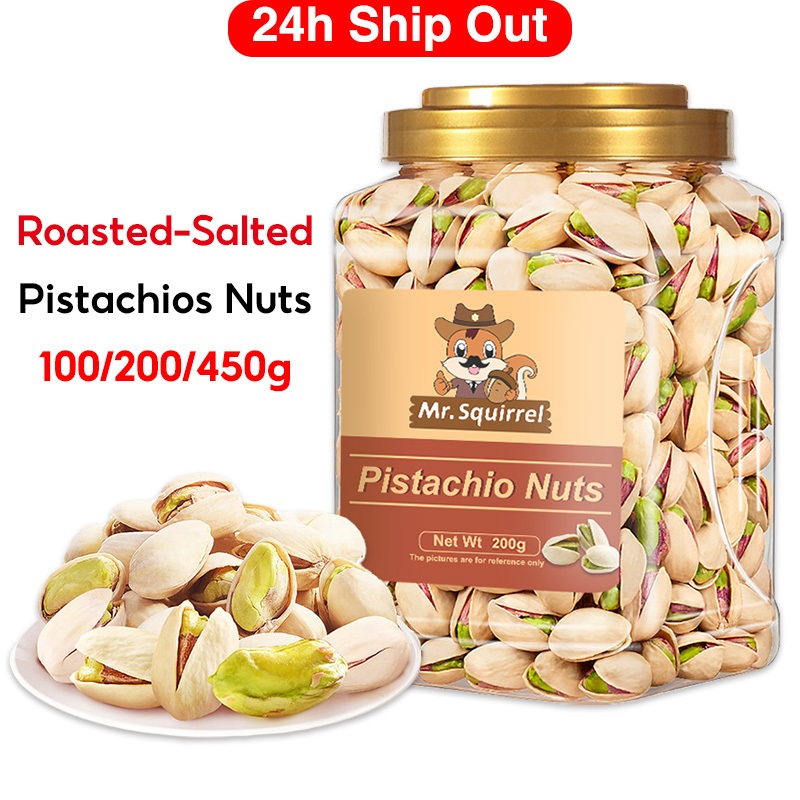 Mr Squirrel 200g/450g RoastedSalted Pistachios in Shell Healthy