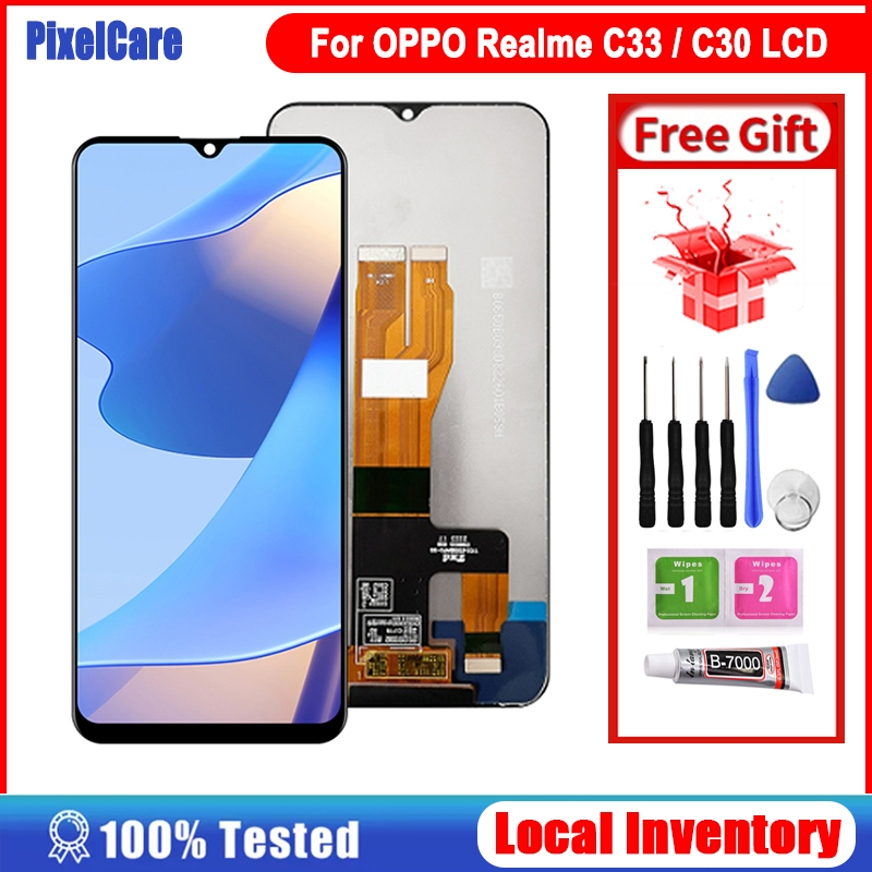 Original LCD With Frame For OPPO Realme C30 /C33 /Narzo 50i Prime with ...