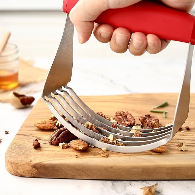 Dough Blender Stainless Steel Pastry Cutter, Heavy Duty Dough