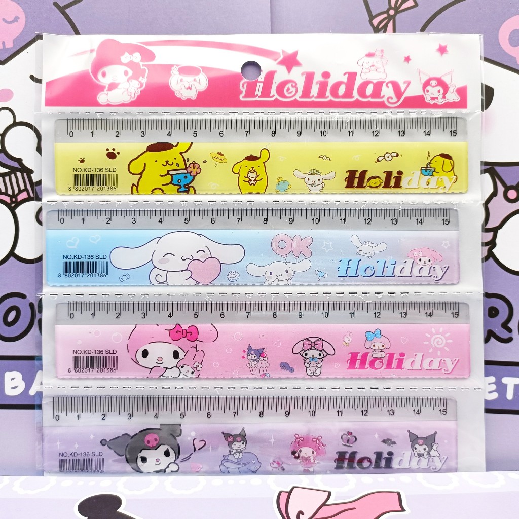Sanrio Ruler Cartoon 15cm Ruler Student Measuring Tool Stationery WJ479 ...