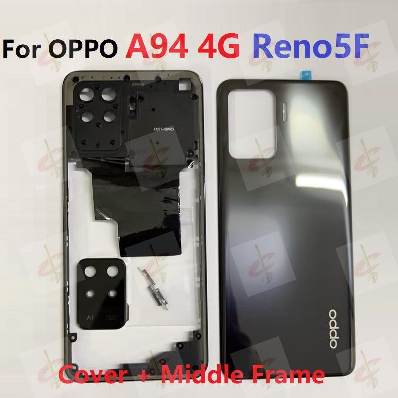 Back cover housing for oppo A94 4G Reno 5F CPH2203 CPH2217 middle frame ...