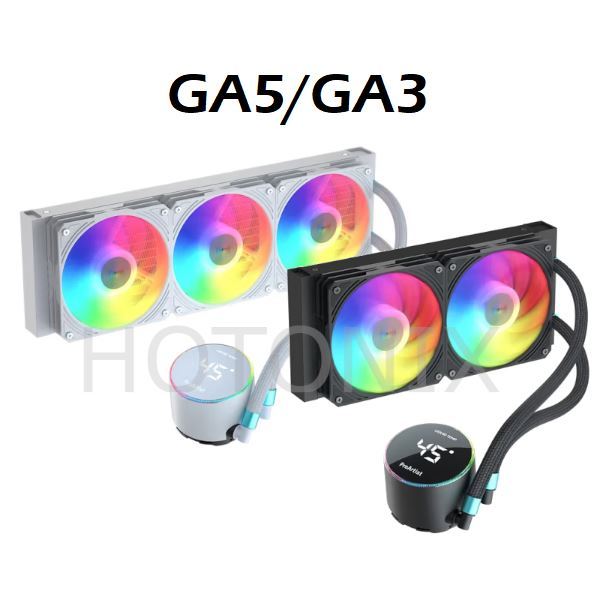 ProArtist GA5 GA3 AIO CPU water cooler with water temperature display