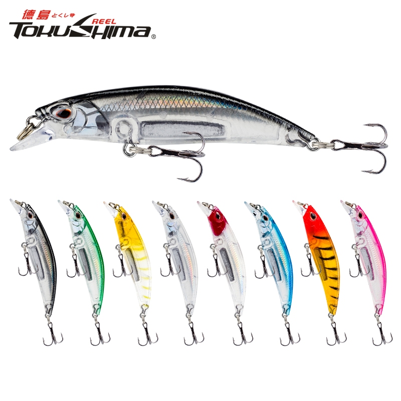 1PC 6.7cm/6.3g Minnow Sinking Lure Artificial Long Casting Lure 3D Eyes