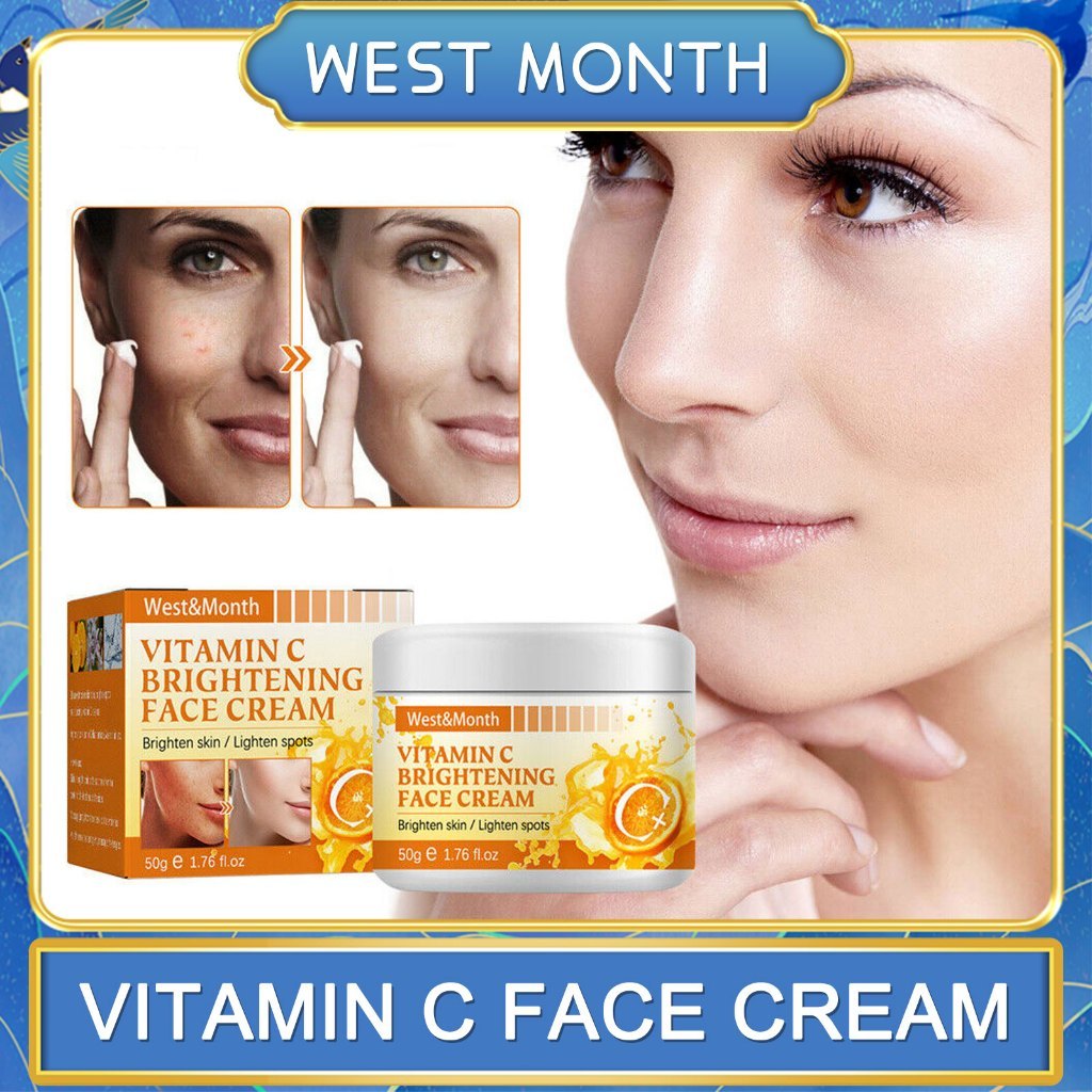 West&Month 50g Vitamin C Facial Cream Skin Care Face Brightening