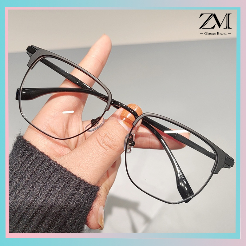 Fashionable Metal Frame Myopia Grading Glasses-50-100-150-200-250-300 