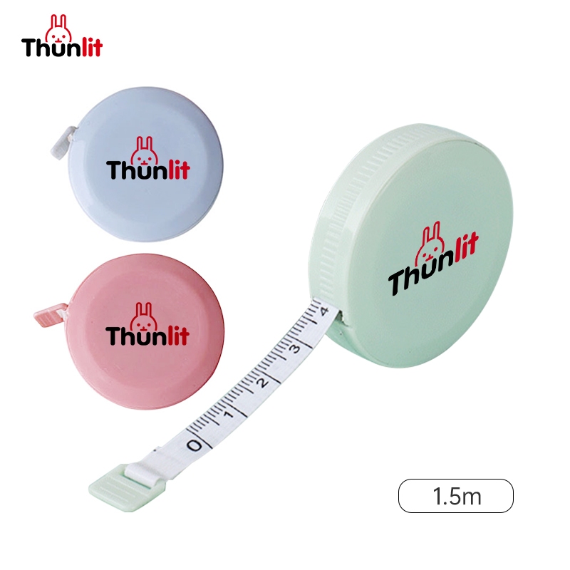 Thunlit Kids Tape Measure 1.5m Retractable Mini Cute Portable Inch 