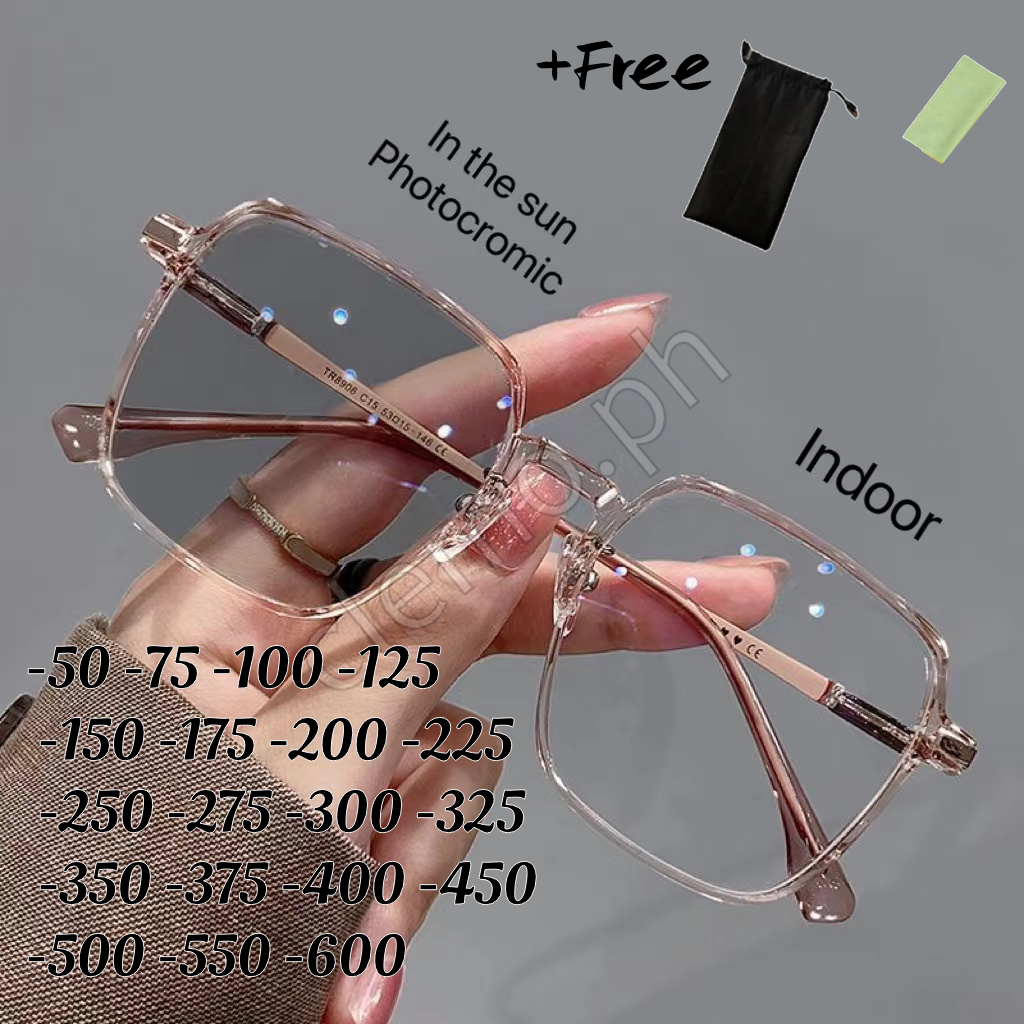 Anti Radiation Photochromic Eyeglass with Grade -50 -75 -125 -150 -175 ...