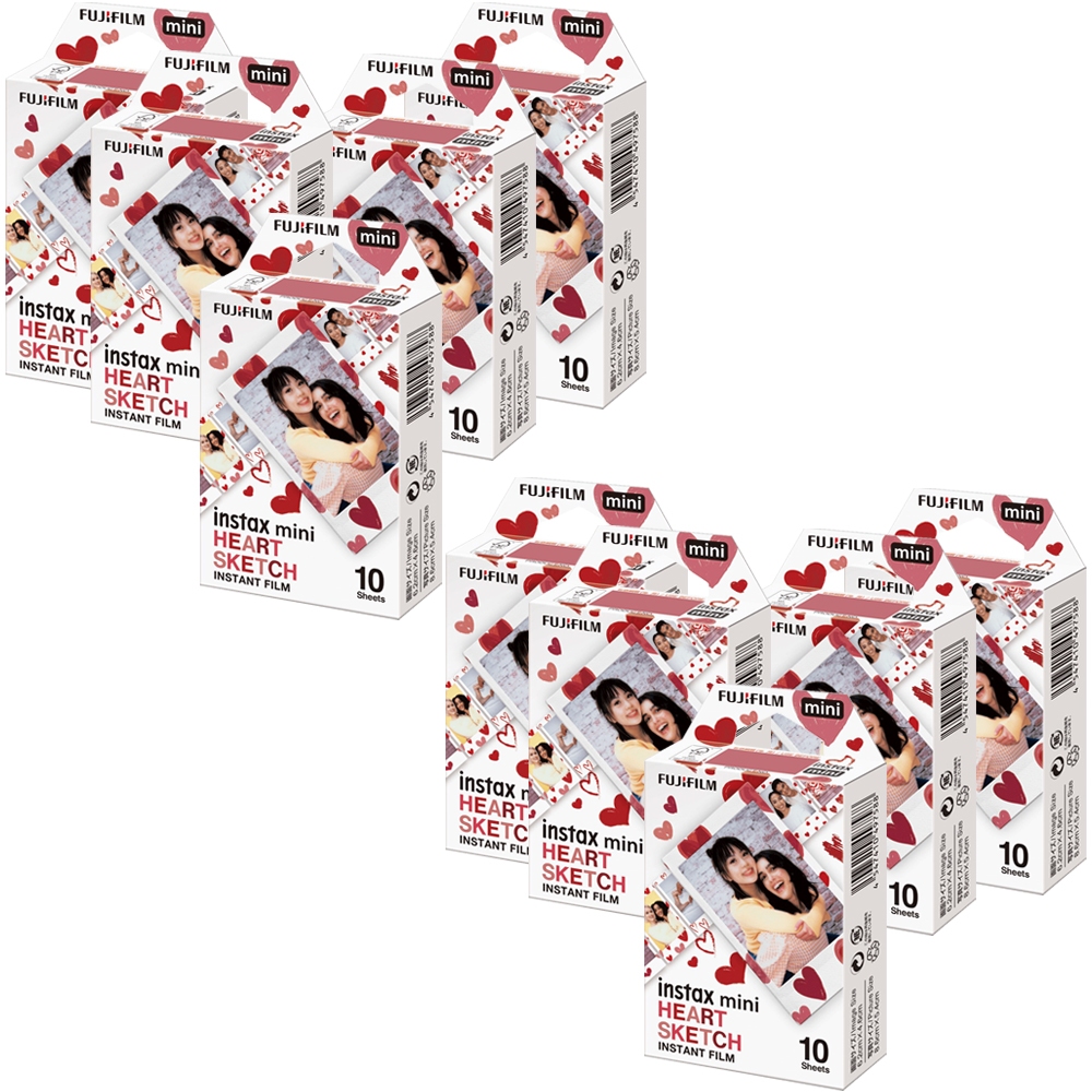 Fujifilm INSTAX Mini 9 Instant Film 10 Pack 100 SHEETS (White) For