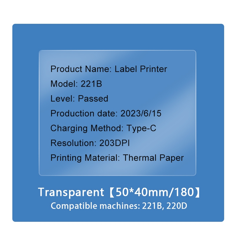 【Local Delivery】Clabel 221B Wireless Bluetooth Thermal Sticker Printer