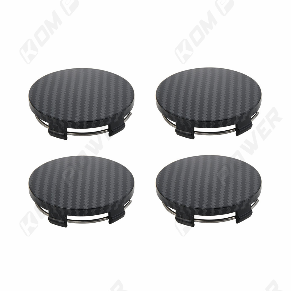 4PCS Car Racing OD 60MM / ID 56MM Wheel Cap Sport Rim Cap Carbon Fibre ...