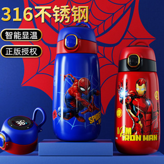 Disney Anime Water Bottle Boys Cartoon Plastic Drinking Cups Spiderman  Children Adult Water Glass 560ml