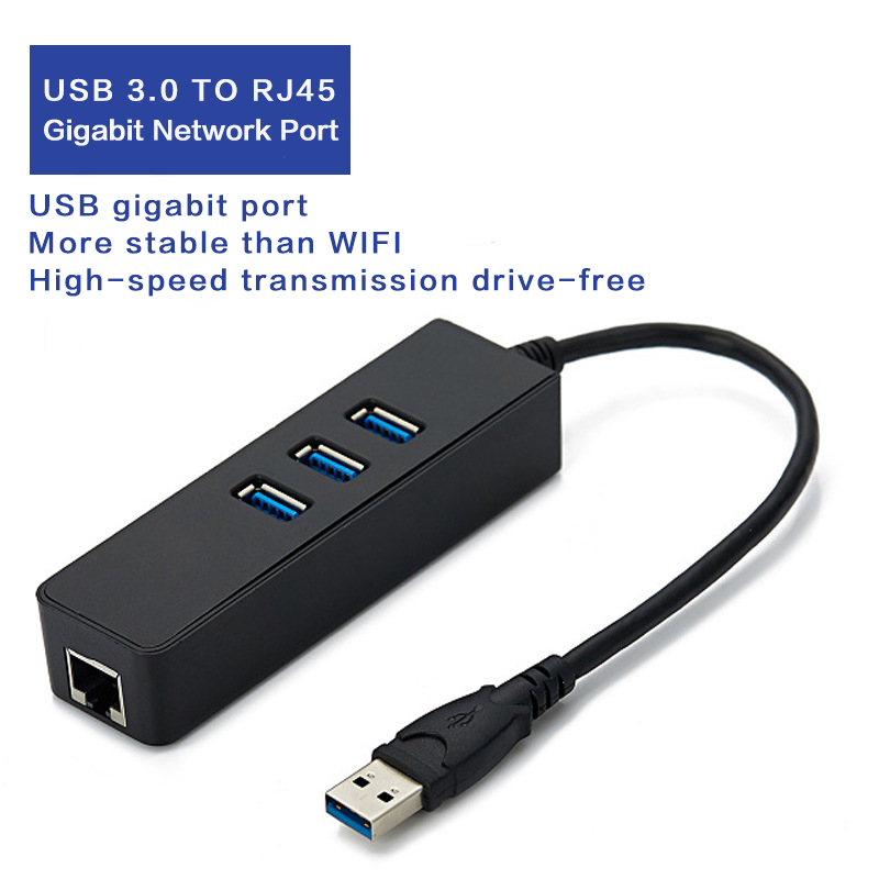USB3.0 HUB | USB to RJ45 Gigabit Ethernet Port 4 in 1 /USB3.0 Ethernet ...