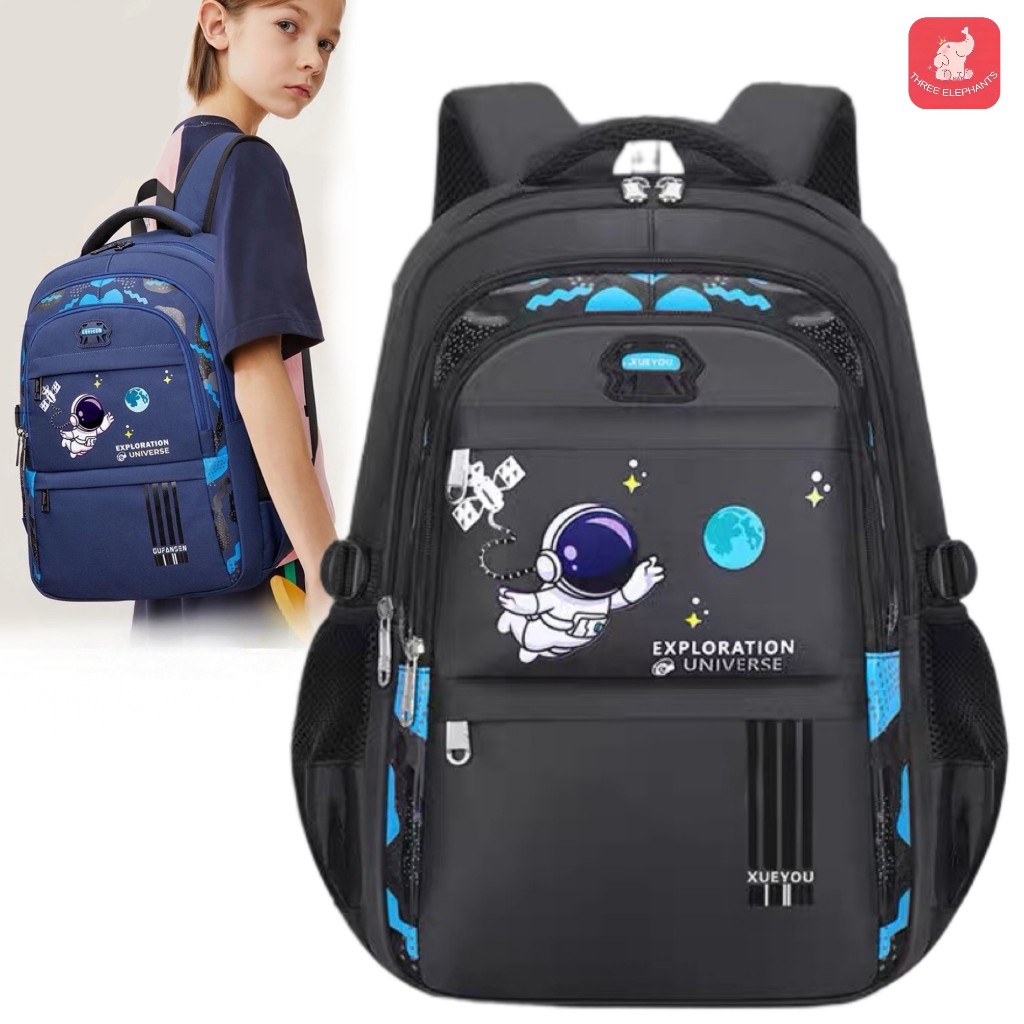 Fashion boy astronaut backpack elementary school backpack Waterproof ...