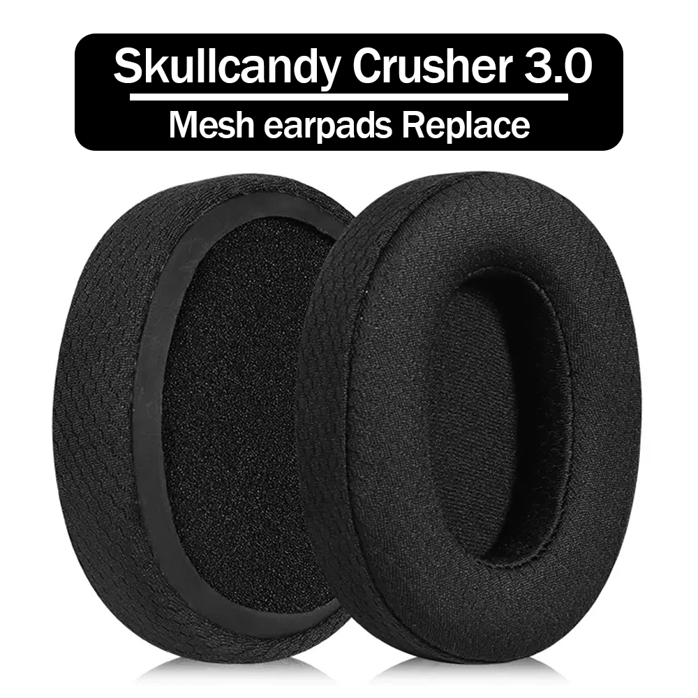 Mesh Earpads Replace for skullcandy Crusher 3.0 Wireless Headphones
