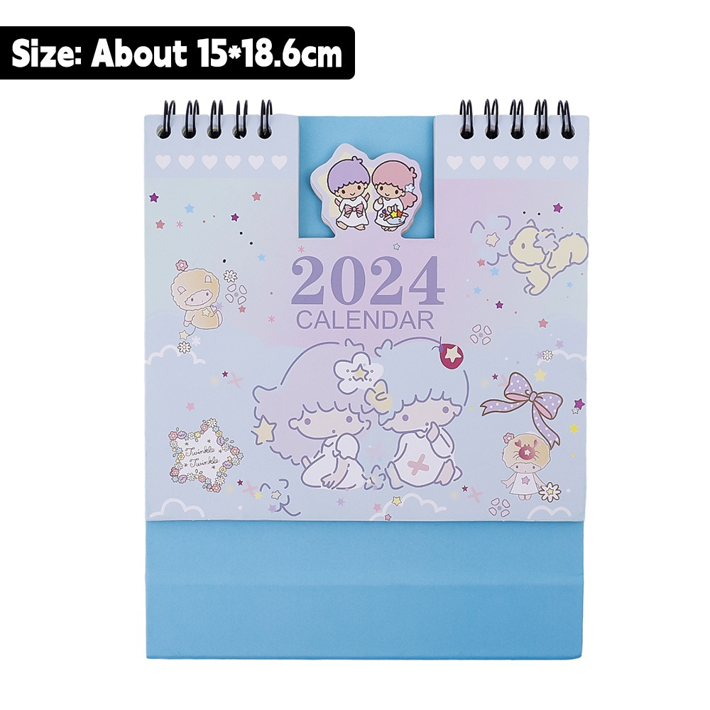 New Sanrio Desk Calendar Kalendar Hello Kitty My Melody Kuromi 2024
