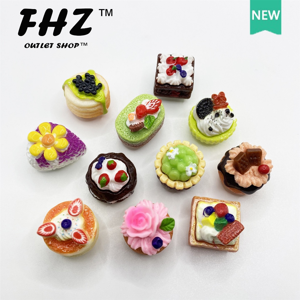 Three-dimensional cake simulation food jibbitz crocs buckle crocs shoe ...