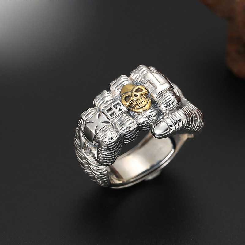New Vintage Fist Ring Hip Hop Ring Index Personalized Finger Ring ...