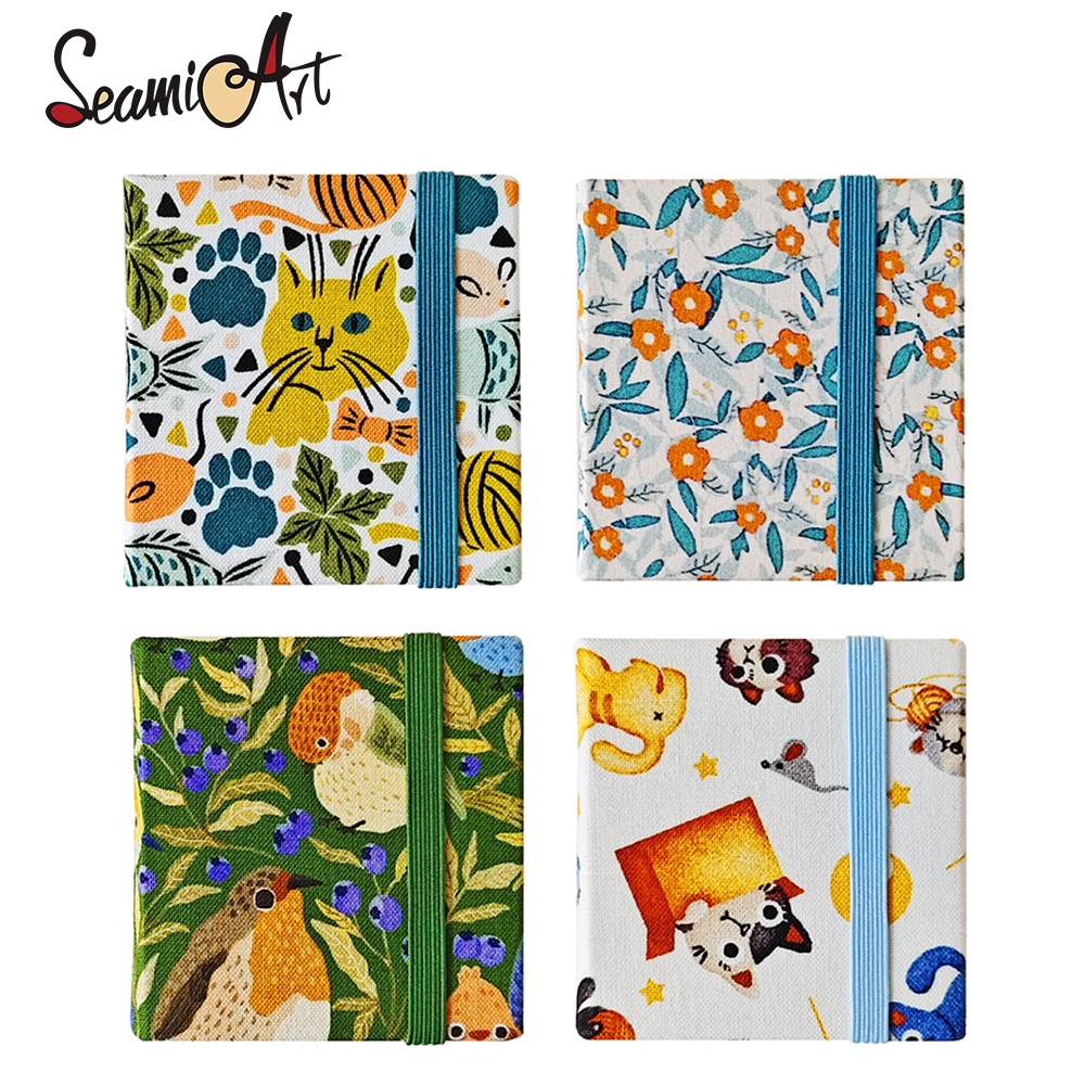SeamiArt 6x6cm Mini Drawing Notebook For Watercolor 300GSM Paper/20 ...