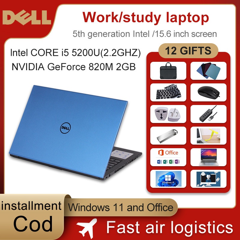 Dell Laptop/Intel Corei 5 5th generation Cool Gaming laptop with built