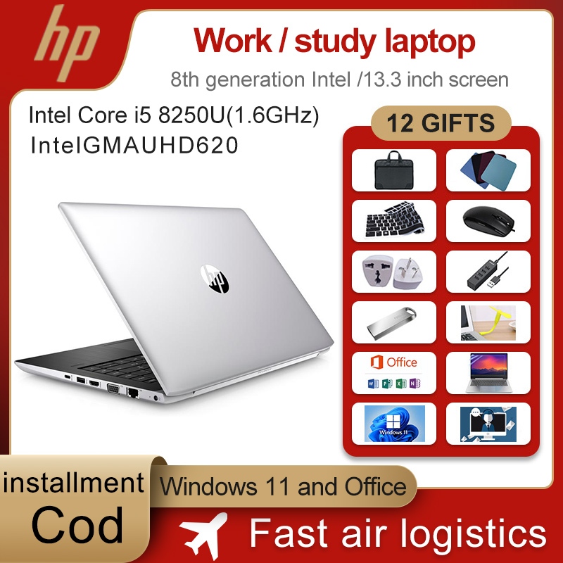 HP laptop notebook original authentic Intel Core i5 8-Gen 8250u suitable  for online education,