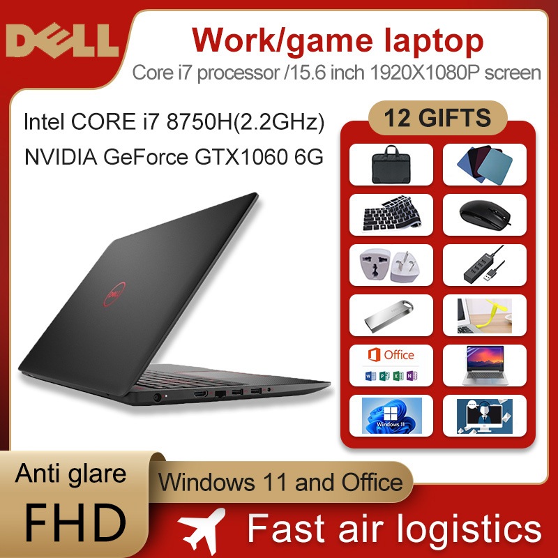 DELL gaming laptop for sale/eighth generation processor/Core i5 + i7