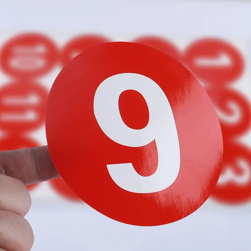 10cm Waterproof pvc Digital Number Number Sticker Customization ...