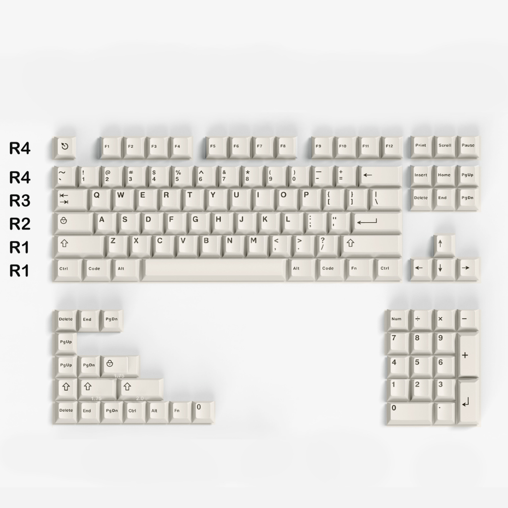 WOB Black Keycaps ABS Doubleshot Cherry Profile Keycaps Custom keycaps