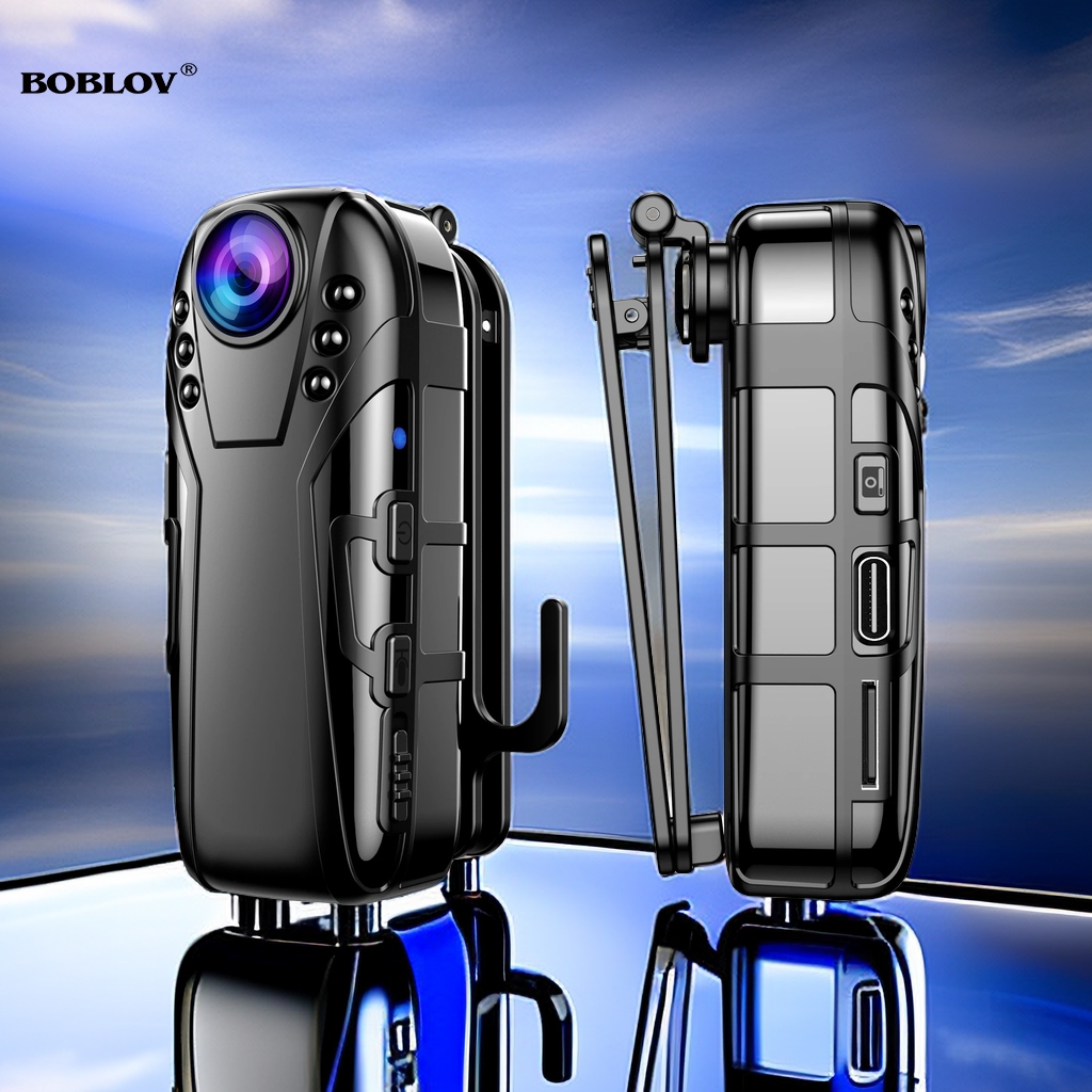 Boblov Small Mini Camera Spy Hidden Body Camera With Audio Recording