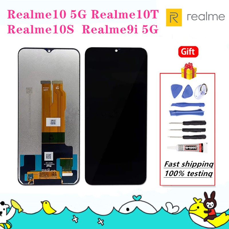 For Realme 10 5G LCD screen assembly Realme 10T Realme 10S LCD screen ...