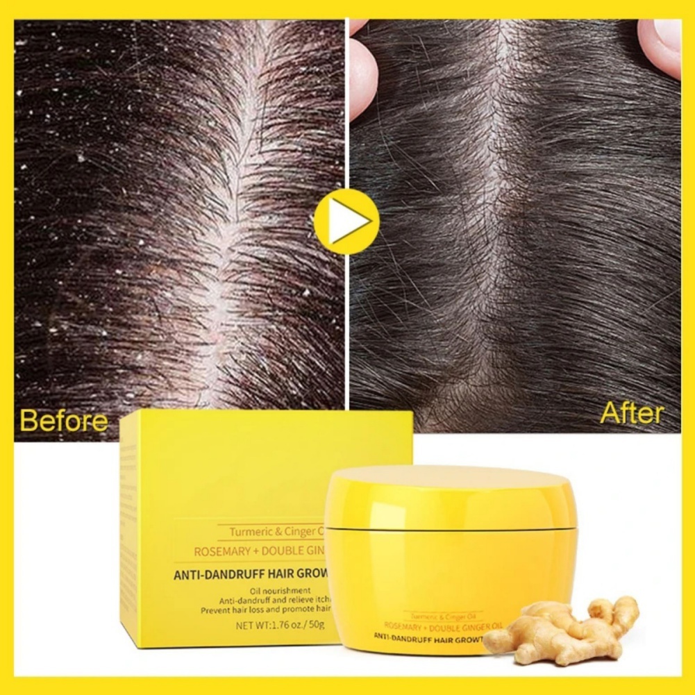 Turmeric Rosemary Hair Mask Moisturizing Hydrating Strengthening Repair Dry Damaged Hair Anti