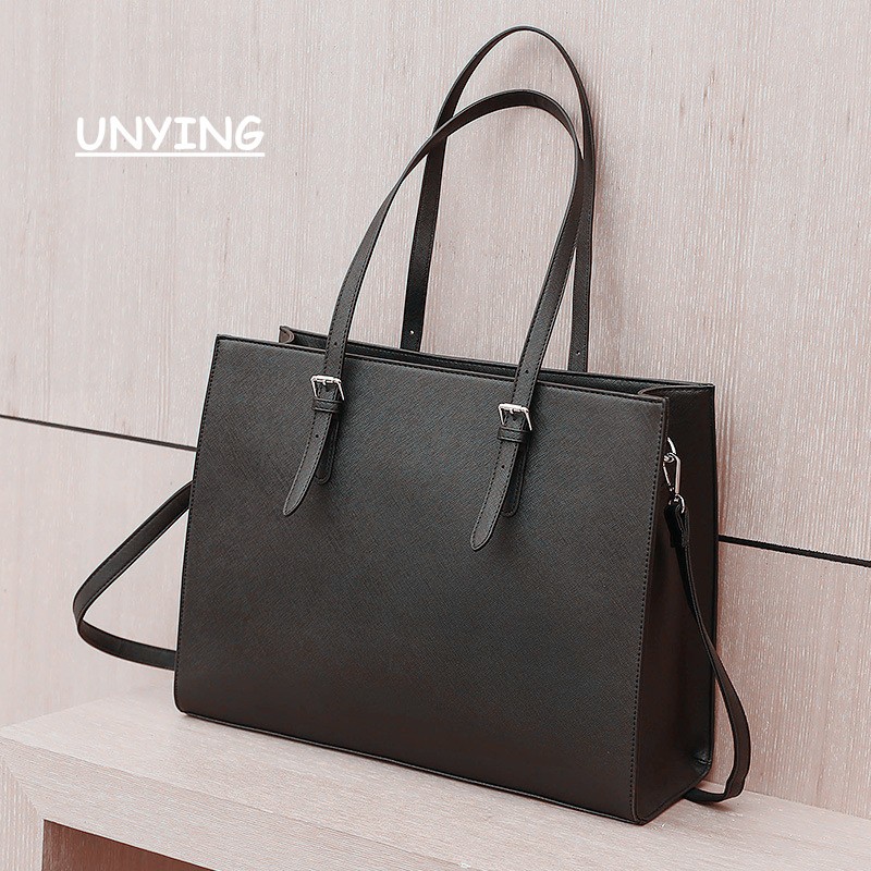 Unying Laptop Tote Bag for Women Inch Leather Office Work Bag with  Laptop Compartment