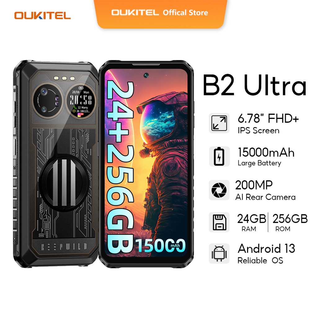 IIIF150 B2 Ultra Rugged Phone 6.8'' FHD+ 24GB+256GB 15000mAh Battery ...