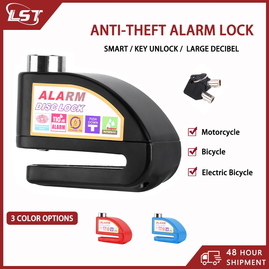 LST Motorcycle Bicycle Smart Disc Brake Lock Alarm Lock AntiTheft