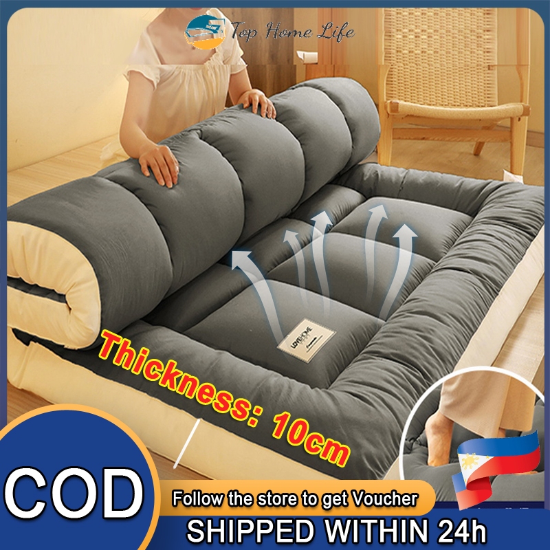 Tatami Matress Thicken 10cm Foldable Topper Mattress Single/Double