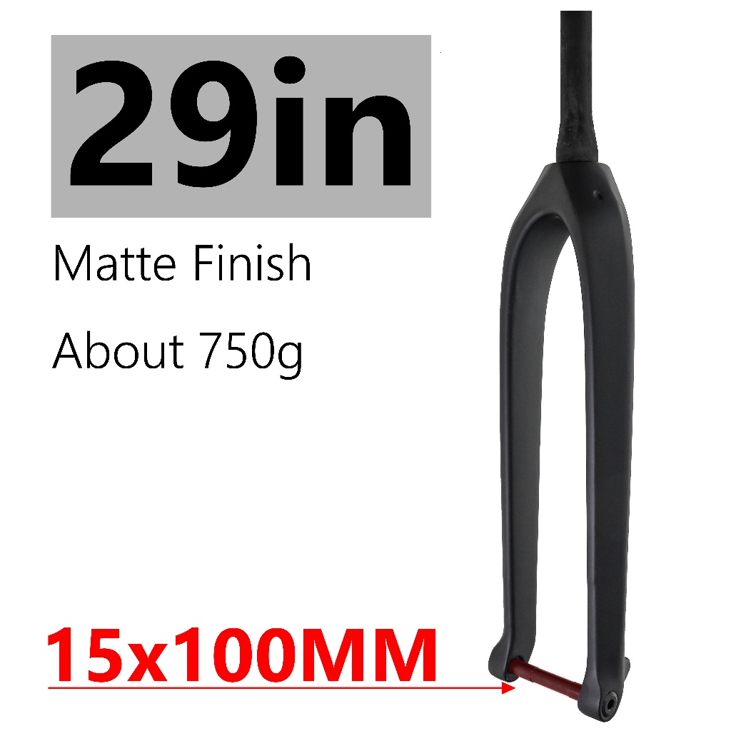 Boost MTB 29er 110 15mm Downhill Fork Mountain Bike Carbon Rigid Fork 1 1 8 1 1 2 Tapered Max Tire