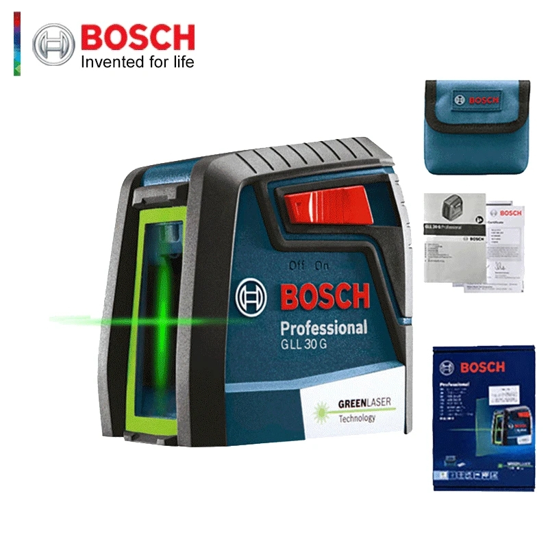 Bosch GLL30G Green Line Laser Level Horizontal Vertical CrossLine