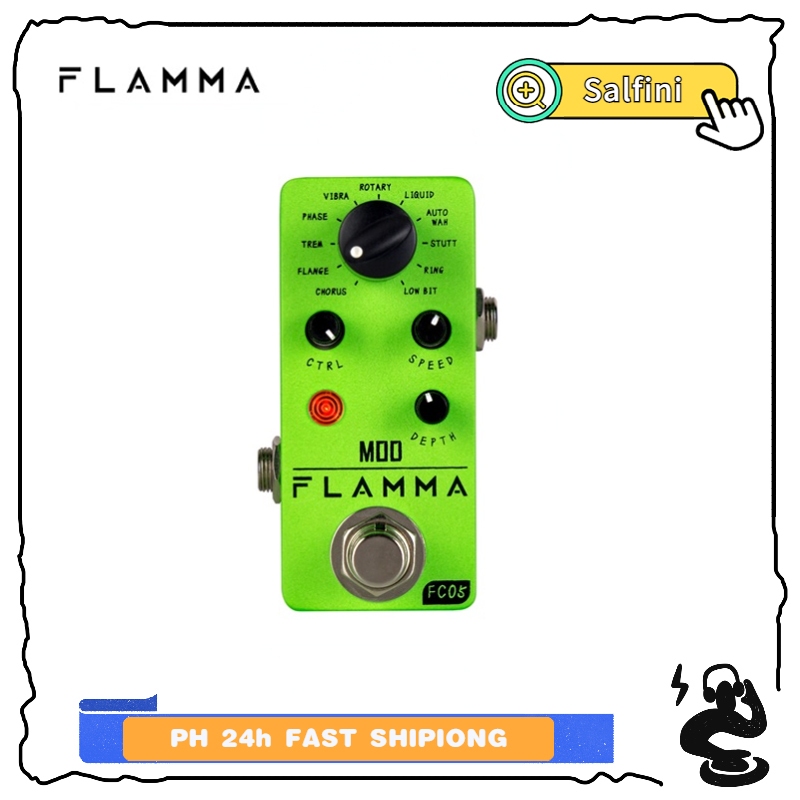 【PH Ready Stock 24h Shipping】FLAMMA FC05 MultiEffect Pedal Modulation