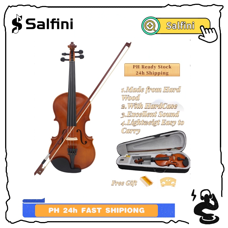 Music Professional Violin 4/4 Full Set of Rosin Free Packaging