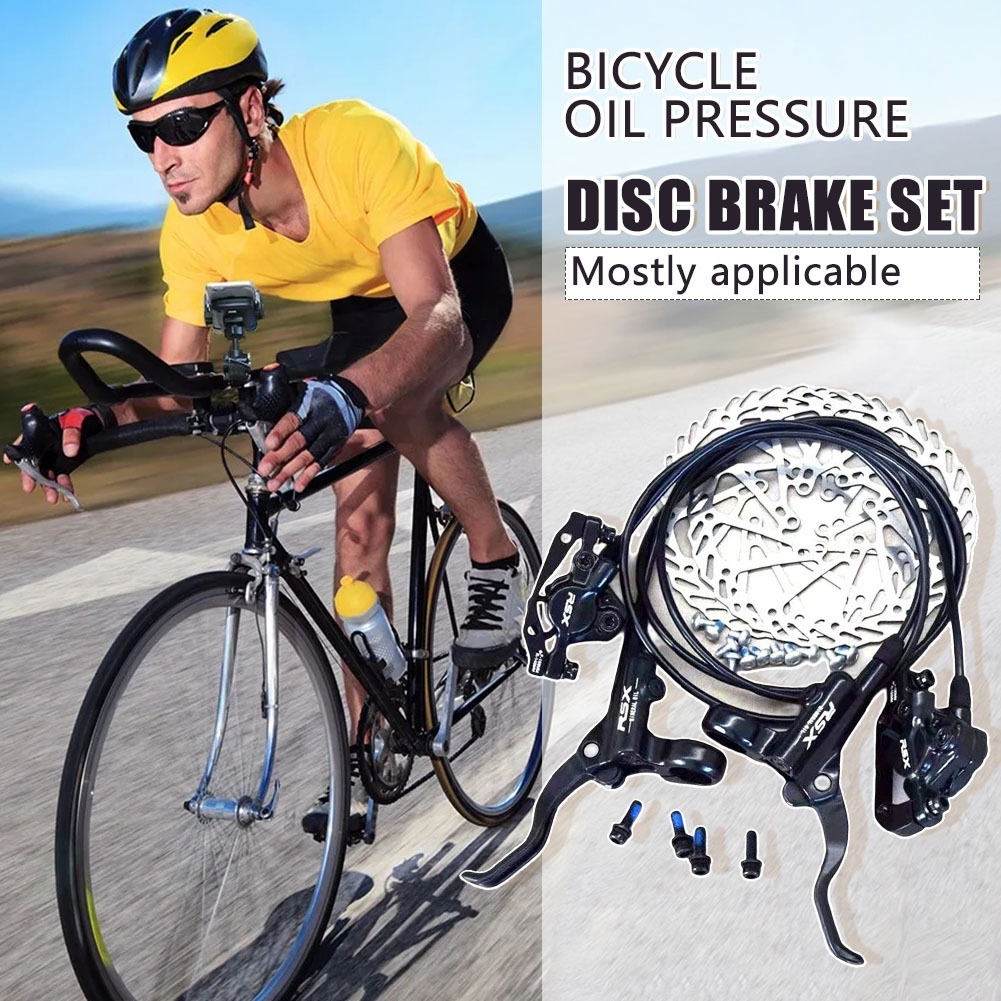 RSX Mountain Bike Oil Disc Hydraulic Brake Kit Bicycle Disc Brake Set ...