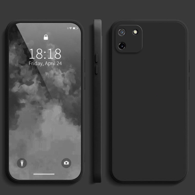 Coque De Protection TPU Carbone Pour Realme C11 2021 / C20 - Noir, Silicone Anti-choc, Neuf Avec Housse